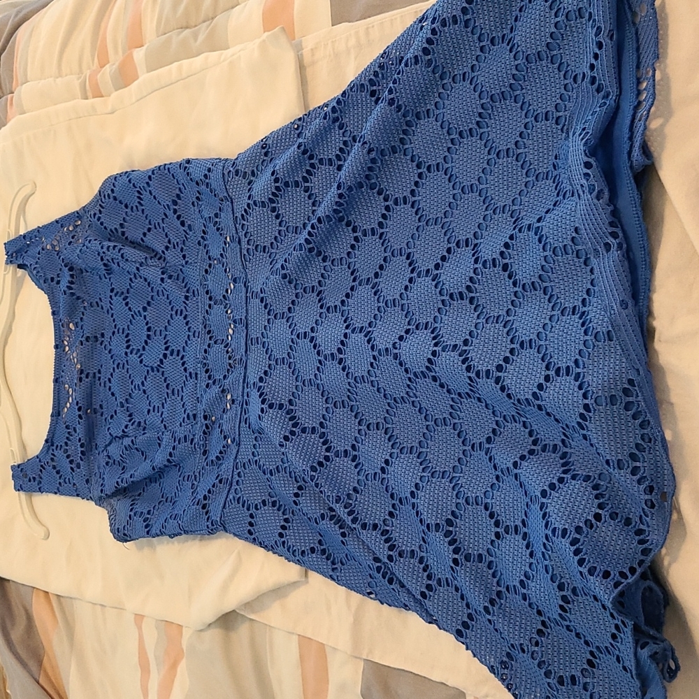 Beautiful Blue Eyelet Dress